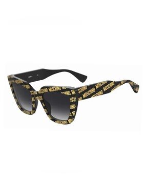 New Moschino Sunglasses MOS148/S 07RM 9O Pattern Black/Dark Grey Gradient